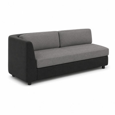 Sofá Modular Izquierdo SLICE módulo izquierdo de VERSA OFFSET, Frente 165 cm, vista de tres cuartos sobre fondo blanco