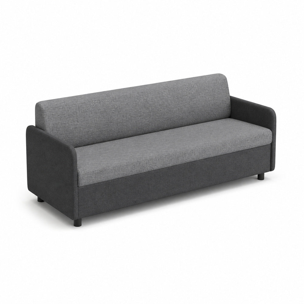 Sofá Modular Central SLICE módulo central de VERSA OFFSET, Frente 165 cm, vista de tres cuartos sobre fondo blanco