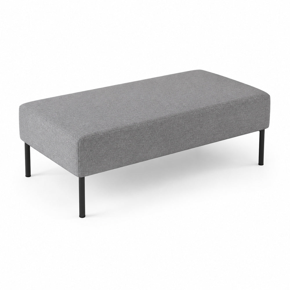 Chaise Longue Modular Mossa Altura 45 MOSSA chaise longue 60 de VERSA OFFSET, Frente 60 cm, vista de tres cuartos sobre fondo blanco