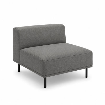 Sofá Modular Mossa MOSSA sofá 60 de VERSA OFFSET, Frente 60 cm, vista de tres cuartos sobre fondo blanco