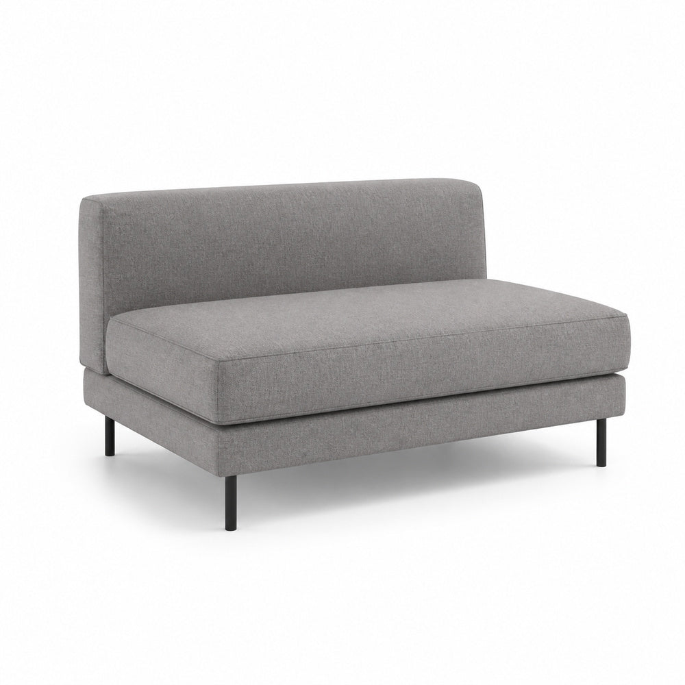 Sofá Modular Mossa MOSSA sofá 80 de VERSA OFFSET, Frente 80 cm, vista de tres cuartos sobre fondo blanco