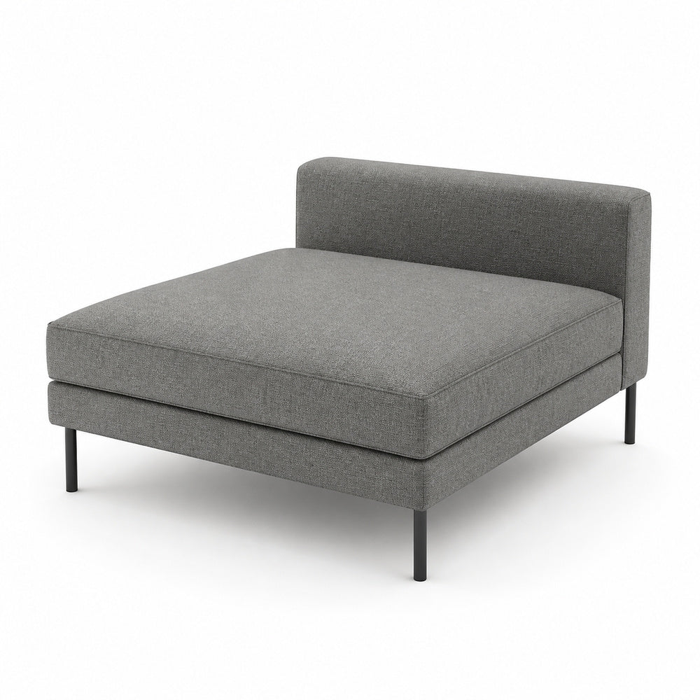 Sofá Modular Mossa MOSSA sofá 120 de VERSA OFFSET, Frente 120 cm, vista de tres cuartos sobre fondo blanco