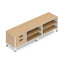Credenza para Oficina Baja Derecha con 1 Cajonera 1 Cajon - VERSA LEVA - Estructura Gris/Blanco - 180×45×52 - Credenza Baja Derecha con 1 Cajonera 1 Cajon