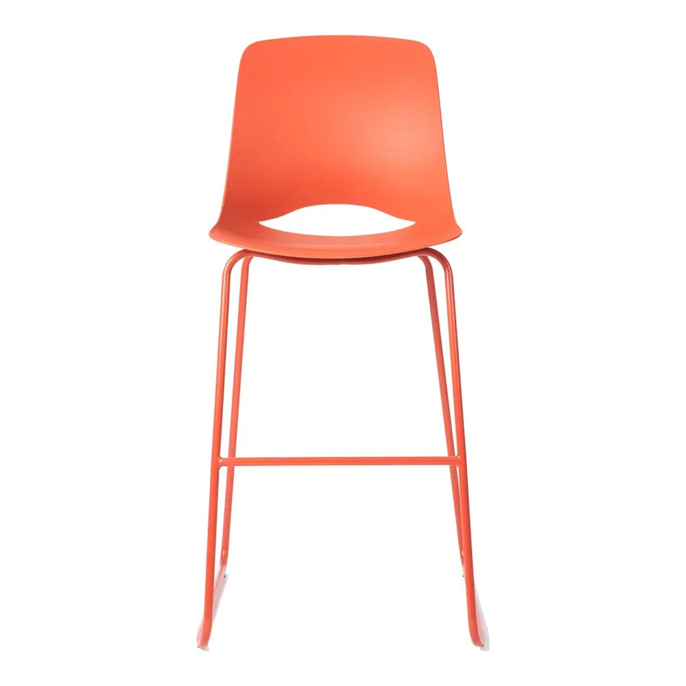 Banco Comercial Alto - VERSA ALTUS PITCH - Estructura Aluminio - H80 W58 L62 cm - Asiento y Respaldo en Polipropileno