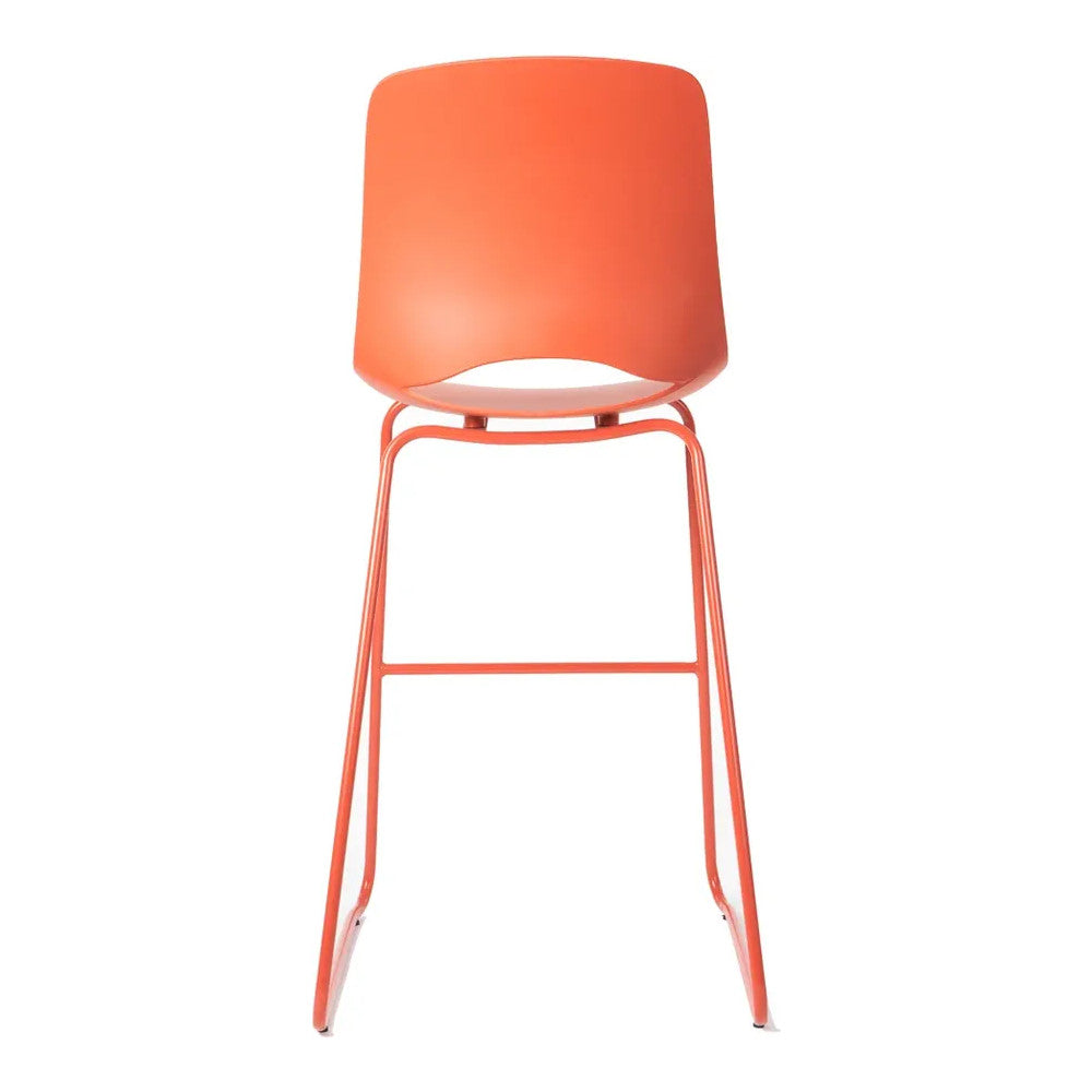 Banco Comercial Alto - VERSA ALTUS PITCH - Estructura Aluminio - H80 W58 L62 cm - Asiento y Respaldo en Polipropileno