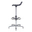 Banco Comercial Industrial Diseno Ergonomico - VERSA ALTUS PLAK NIUM - Estructura Aluminio - 78×52 cm - Asiento Cola de Pato con Acojinamiento Pu Soporte