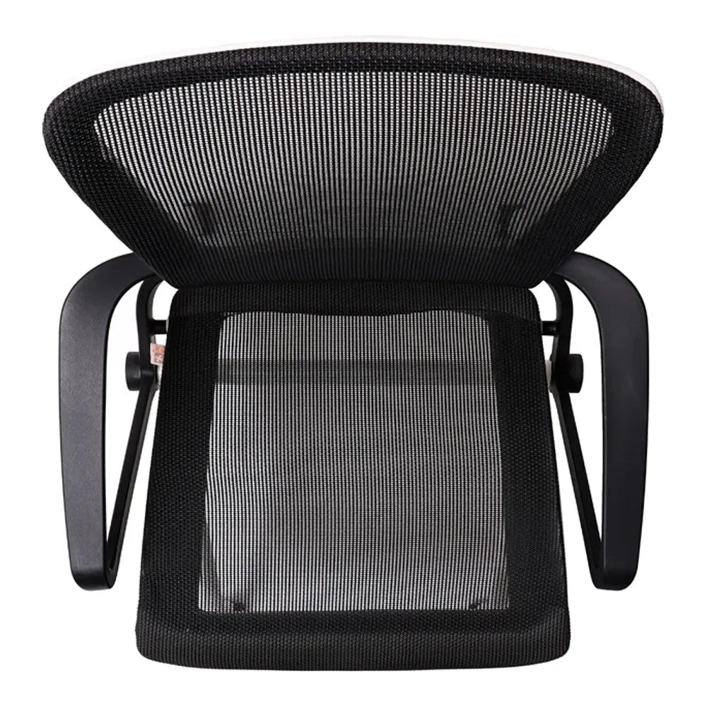 Silla de Oficina de Visita - VERSA ALTUS - Estructura Aluminio - Asiento Abatible y Respaldo Reclinable en Malla