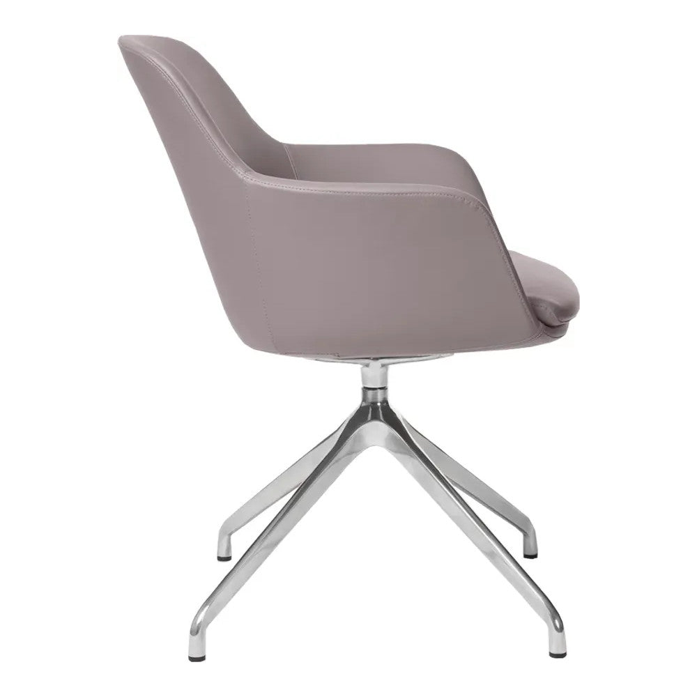 Silla de Oficina de Visita Respaldo Medio - VERSA ALTUS DEAN - Estructura Aluminio - Asiento Tapizado en Pu