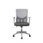 Silla de Oficina Ejecutiva - VERSA ALTUS PRATA - Estructura Aluminio - Asiento Tapizado en Tela con Costura y Respaldo