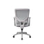 Silla de Oficina Ejecutiva - VERSA ALTUS PRATA - Estructura Aluminio - Asiento Tapizado en Tela con Costura y Respaldo