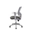 Silla de Oficina Ejecutiva - VERSA ALTUS PRATA - Estructura Aluminio - Asiento Tapizado en Tela con Costura y Respaldo