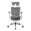 Silla de Oficina Ejecutiva con Cabecera - VERSA ALTUS - Estructura Aluminio - Asiento Tapizado y Respaldo Alto con Soporte Lumbar