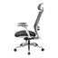 Silla de Oficina Ejecutiva con Cabecera - VERSA ALTUS - Estructura Aluminio - Asiento Tapizado y Respaldo Alto con Soporte Lumbar