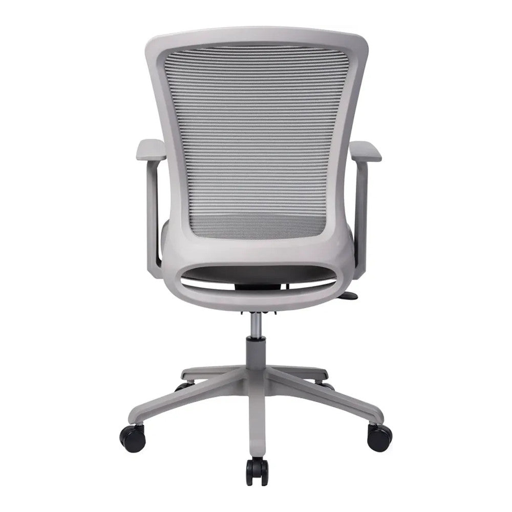 Silla de Oficina Ejecutiva Respaldo Medio - VERSA ALTUS OMEGA - Estructura Aluminio - Version Gris