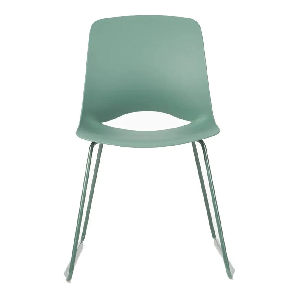 Silla de Oficina Operativa Trineo - VERSA ALTUS PITCH - Estructura Aluminio - Asiento y Respaldo en Polipropileno