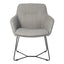 Silla de Oficina de Visita - VERSA ALTUS KENT - Estructura Aluminio - Base Trineo Acero Pintado Negro