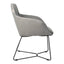 Silla de Oficina de Visita - VERSA ALTUS KENT - Estructura Aluminio - Base Trineo Acero Pintado Negro