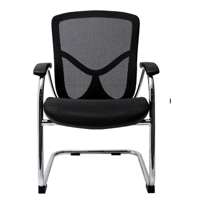 Silla de Oficina de Visita Respaldo Medio - VERSA ALTUS MIURA VISITANTE - Estructura Aluminio - Asiento y Respaldo en Malla con Soporte Lumbar