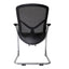 Silla de Oficina de Visita Respaldo Medio - VERSA ALTUS MIURA VISITANTE - Estructura Aluminio - Asiento y Respaldo en Malla con Soporte Lumbar
