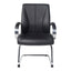 Silla de Oficina de Visita Respaldo Medio - VERSA ALTUS AVANTI VISITANTE - Estructura Aluminio - Asiento y Respaldo Tapizado en Piel Espuma Pu