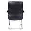 Silla de Oficina de Visita Respaldo Medio - VERSA ALTUS AVANTI VISITANTE - Estructura Aluminio - Asiento y Respaldo Tapizado en Piel Espuma Pu