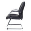 Silla de Oficina de Visita Respaldo Medio - VERSA ALTUS AVANTI VISITANTE - Estructura Aluminio - Asiento y Respaldo Tapizado en Piel Espuma Pu
