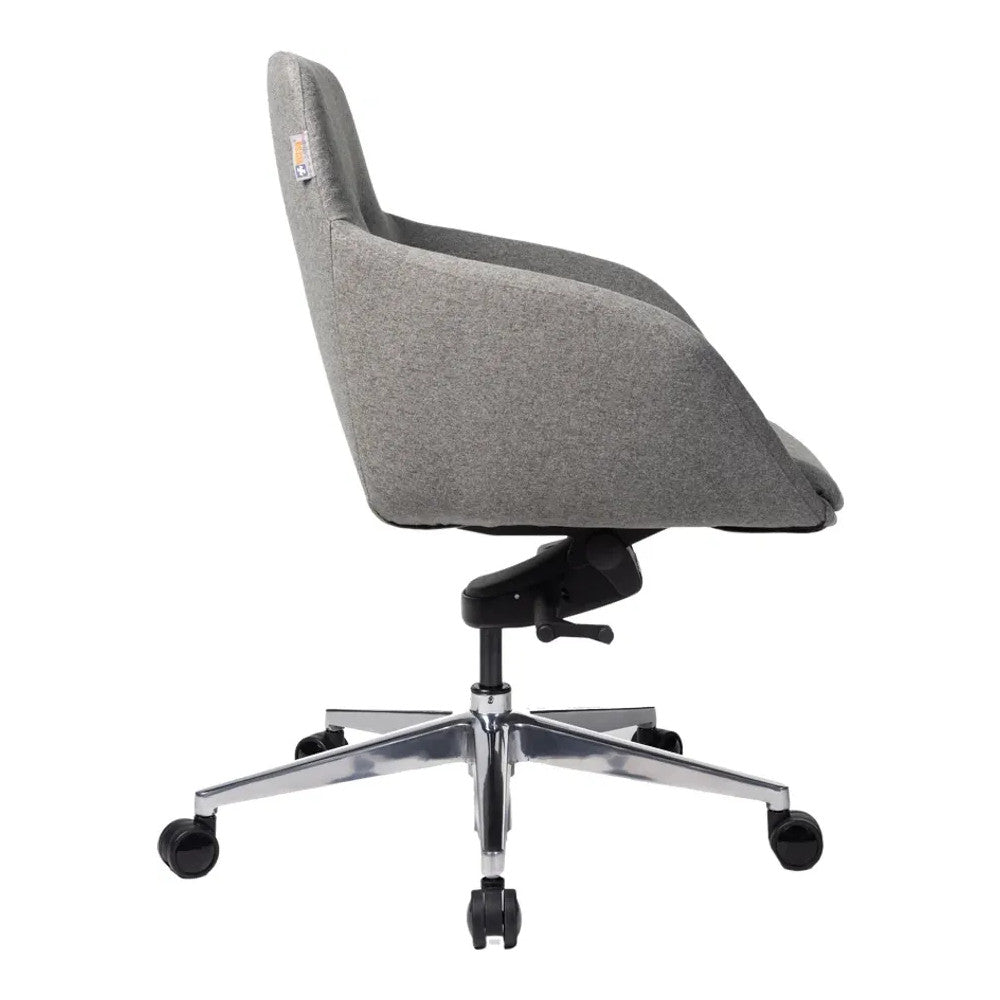 Silla de Oficina Ejecutiva Ejecutivo - VERSA ALTUS KENT - Estructura Aluminio - Asiento/respaldo con Espuma Pu Tapizado