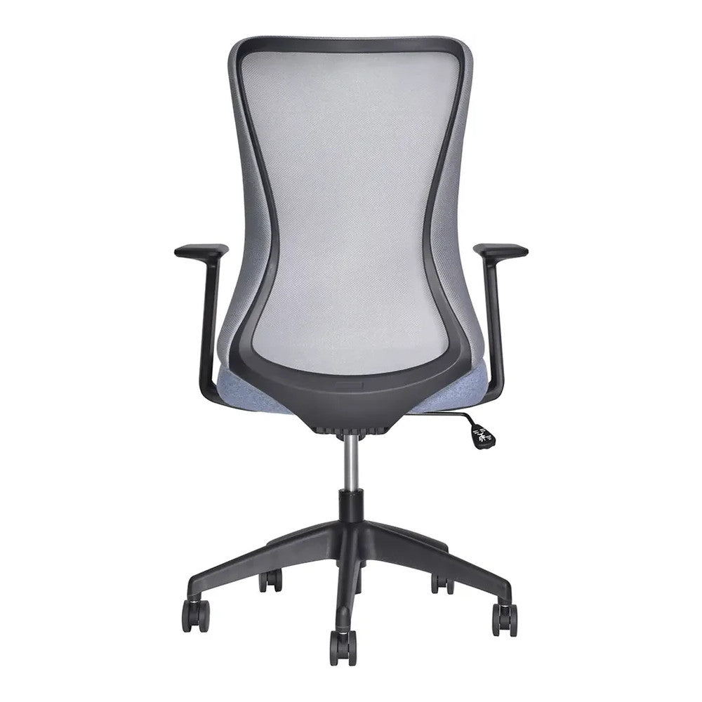Silla de Oficina Ejecutiva Ejecutivo - VERSA ALTUS ETNA - Estructura Aluminio - Asiento Tapizado en Tela y Respaldo en Malla