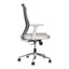 Silla de Oficina Ejecutiva Ejecutivo - VERSA ALTUS LUMINA - Estructura Aluminio - Asiento Tapizado y Respaldo con Soporte Lumbar Ajustable