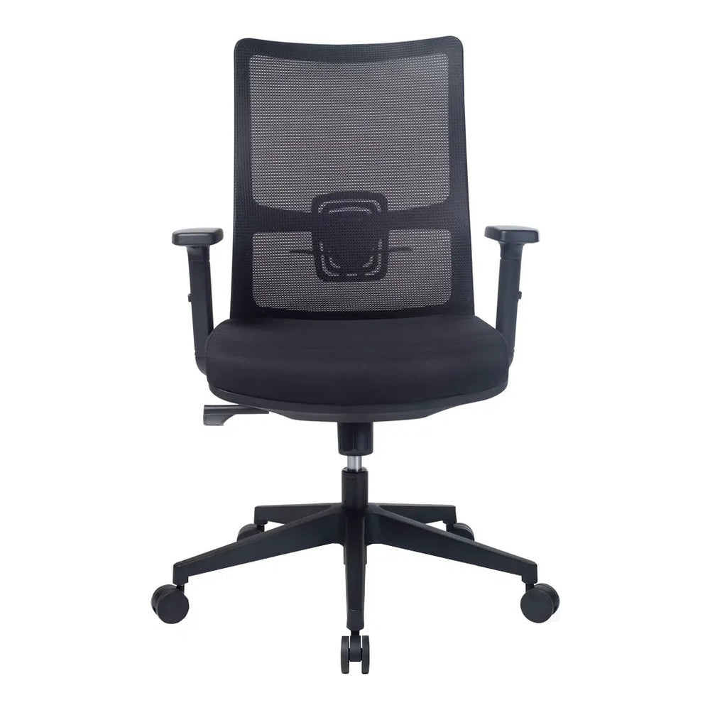 Silla de Oficina Ejecutiva Ejecutivo - VERSA ALTUS MAGNI - Estructura Aluminio - Asiento Tapizado y Respaldo con Soporte Lumbar Marco