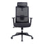 Silla de Oficina Ejecutiva Ejecutivo con Cabecera Ajustable - VERSA ALTUS MAGNI CABECERA - Estructura Aluminio - Mecanismo Reclinable con Bloqueo en Tres Posiciones