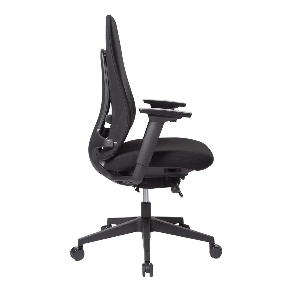 Silla de Oficina Ejecutiva Ejecutivo Respaldo Alto - VERSA ALTUS SOHO - Estructura Aluminio - Asiento Tapizado en Tela Bondeada