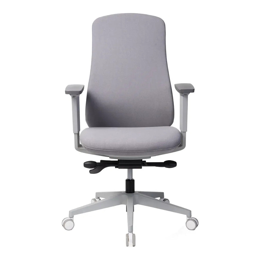 Silla de Oficina Ejecutiva Ejecutivo Respaldo Alto - VERSA ALTUS CROFT - Estructura Aluminio - Asiento Tapizado en Tela Bondeada
