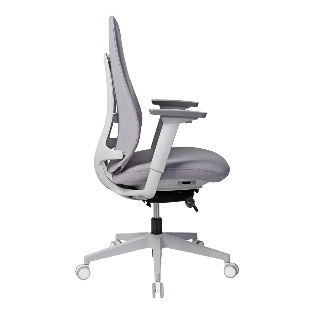 Silla de Oficina Ejecutiva Ejecutivo Respaldo Alto - VERSA ALTUS CROFT - Estructura Aluminio - Asiento Tapizado en Tela Bondeada