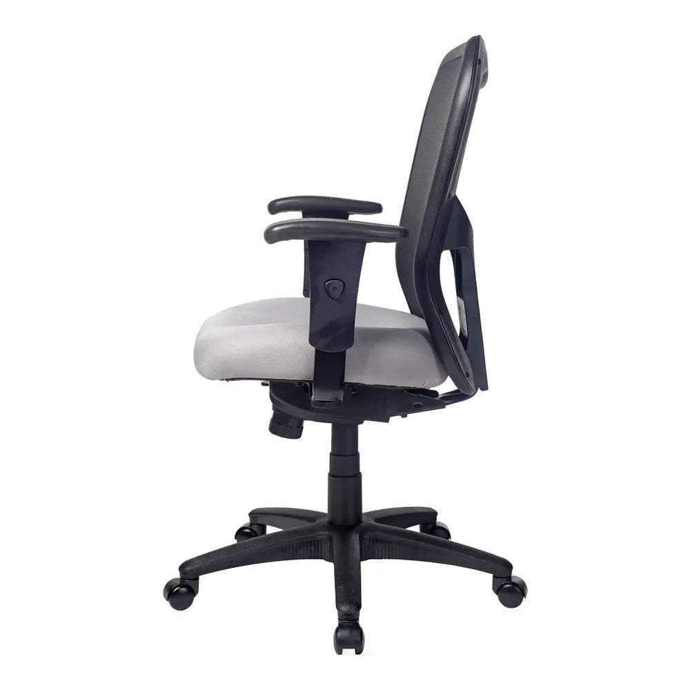 Silla de Oficina Ejecutiva Ejecutivo Respaldo Alto - VERSA ALTUS FREEDOM - Estructura Aluminio - Asiento Tapizado en Tela Pu 60kg/m3 Retardante