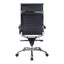 Silla de Oficina Ejecutiva Ejecutivo Respaldo Alto - VERSA ALTUS - Estructura Aluminio - Asiento y Respaldo Tapizado en Pu Negro
