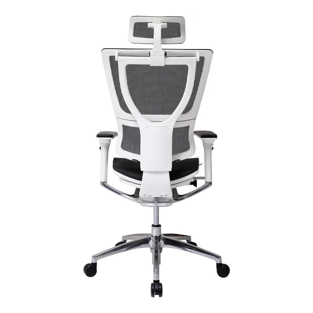 Silla de Oficina Ejecutiva Ejecutivo Respaldo Alto con Cabecera Ajustable - VERSA ALTUS STELLA PLUS - Estructura Aluminio - Asiento y Respaldo en Malla con Soporte Lumbar