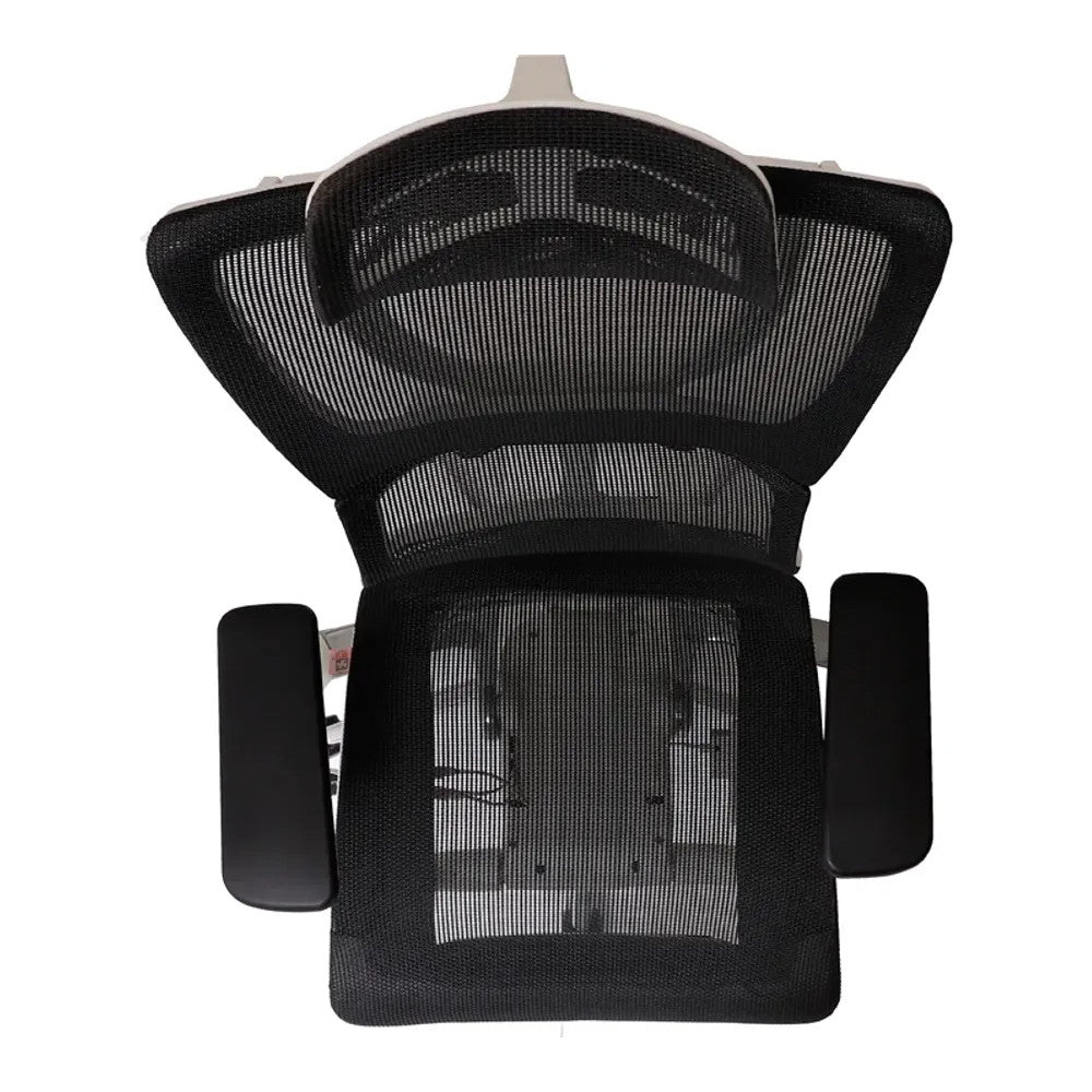 Silla de Oficina Ejecutiva Ejecutivo Respaldo Alto con Cabecera Ajustable - VERSA ALTUS STELLA PLUS - Estructura Aluminio - Asiento y Respaldo en Malla con Soporte Lumbar
