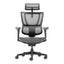 Silla de Oficina Ejecutiva Ejecutivo Respaldo Alto con Cabecera Ajustable - VERSA ALTUS STELLA - Estructura Aluminio - Asiento y Respaldo en Malla con Soporte Lumbar