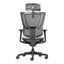 Silla de Oficina Ejecutiva Ejecutivo Respaldo Alto con Cabecera Ajustable - VERSA ALTUS STELLA - Estructura Aluminio - Asiento y Respaldo en Malla con Soporte Lumbar