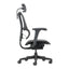 Silla de Oficina Ejecutiva Ejecutivo Respaldo Alto con Cabecera Ajustable - VERSA ALTUS STELLA - Estructura Aluminio - Asiento y Respaldo en Malla con Soporte Lumbar