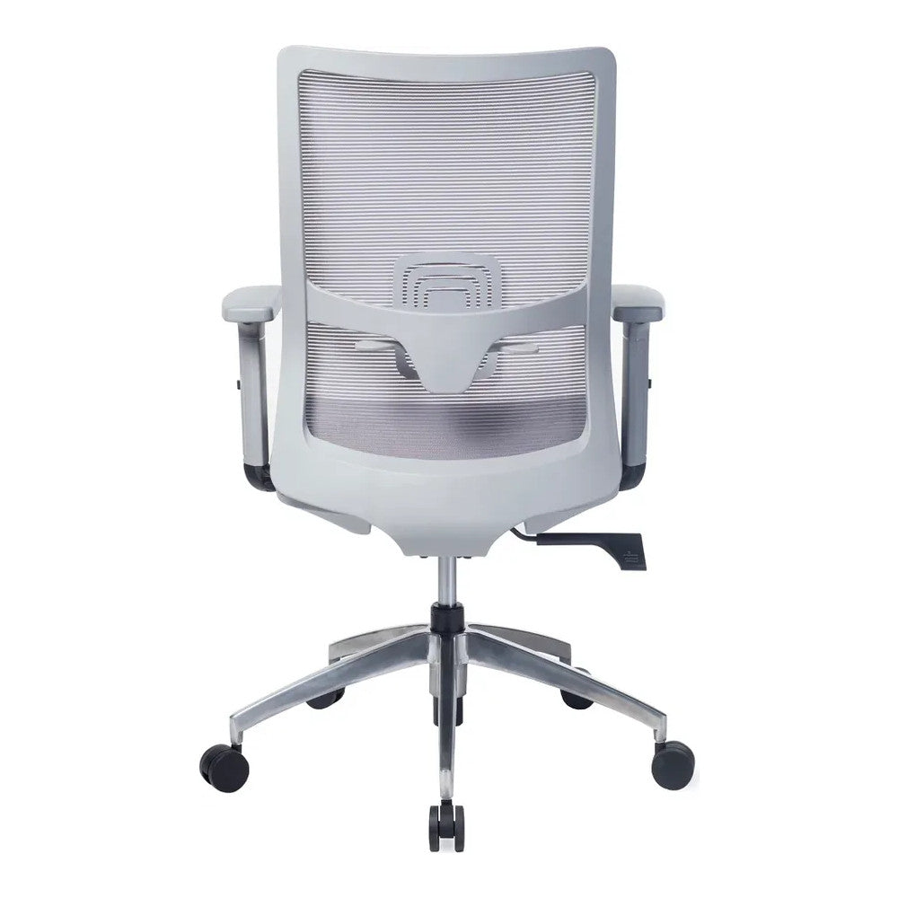 Silla de Oficina Ejecutiva Ejecutivo Respaldo Alto - VERSA ALTUS VITALIA - Estructura Aluminio - Mecanismo Reclinable con Bloqueo en Tres Posiciones