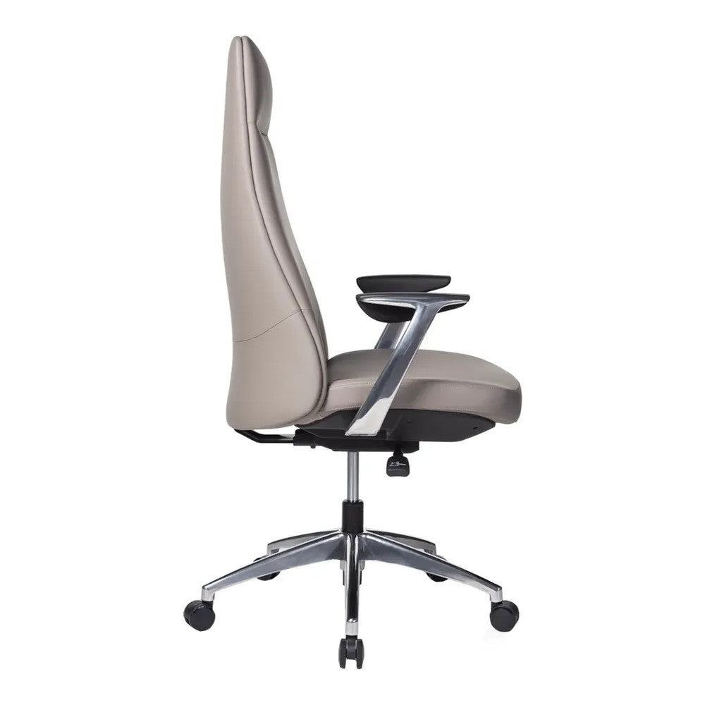 Silla de Oficina Ejecutiva Ejecutivo Respaldo Alto Tapizado en Pu - VERSA ALTUS EDGE - Estructura Aluminio - Asiento Tapizado Pu