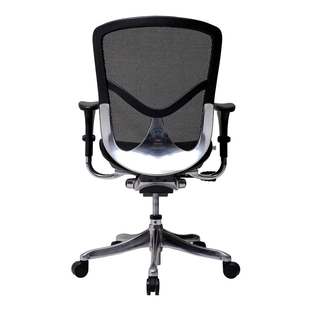 Silla de Oficina Ejecutiva Ejecutivo Respaldo Medio - VERSA ALTUS - Estructura Aluminio - Asiento y Respaldo en Malla con Soporte Lumbar