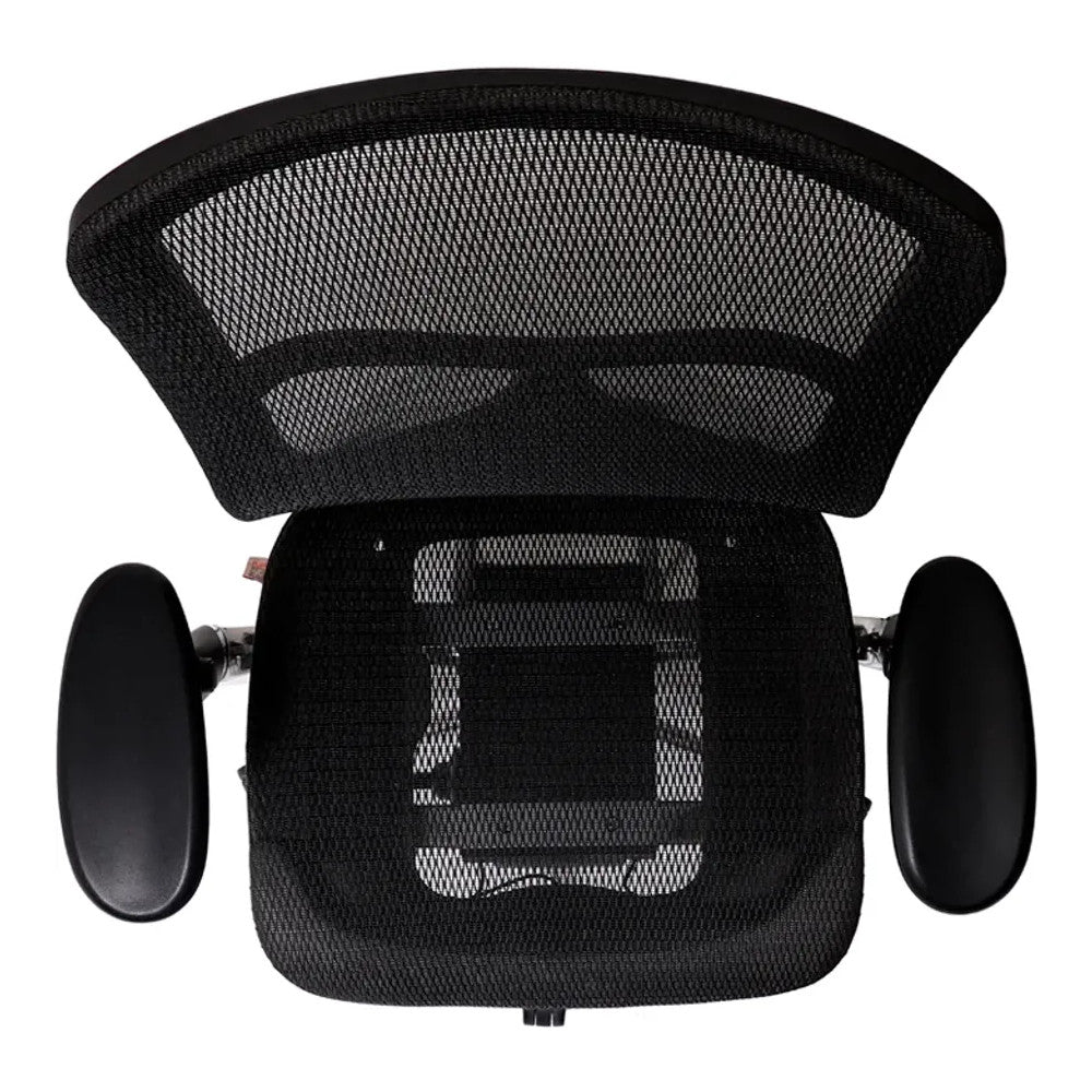 Silla de Oficina Ejecutiva Ejecutivo Respaldo Medio - VERSA ALTUS - Estructura Aluminio - Asiento y Respaldo en Malla con Soporte Lumbar