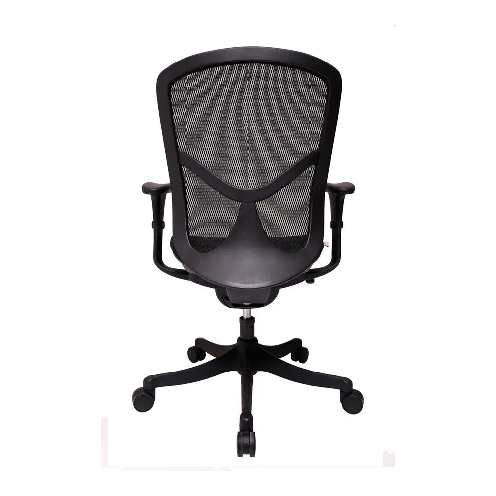 Silla de Oficina Ejecutiva Ejecutivo Respaldo Medio - VERSA ALTUS MIURA - Estructura Aluminio - Asiento y Respaldo en Malla con Soporte Lumbar