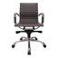Silla de Oficina Ejecutiva Ejecutivo Respaldo Medio - VERSA ALTUS - Estructura Aluminio - Asiento y Respaldo Tapizado en Pu Negro