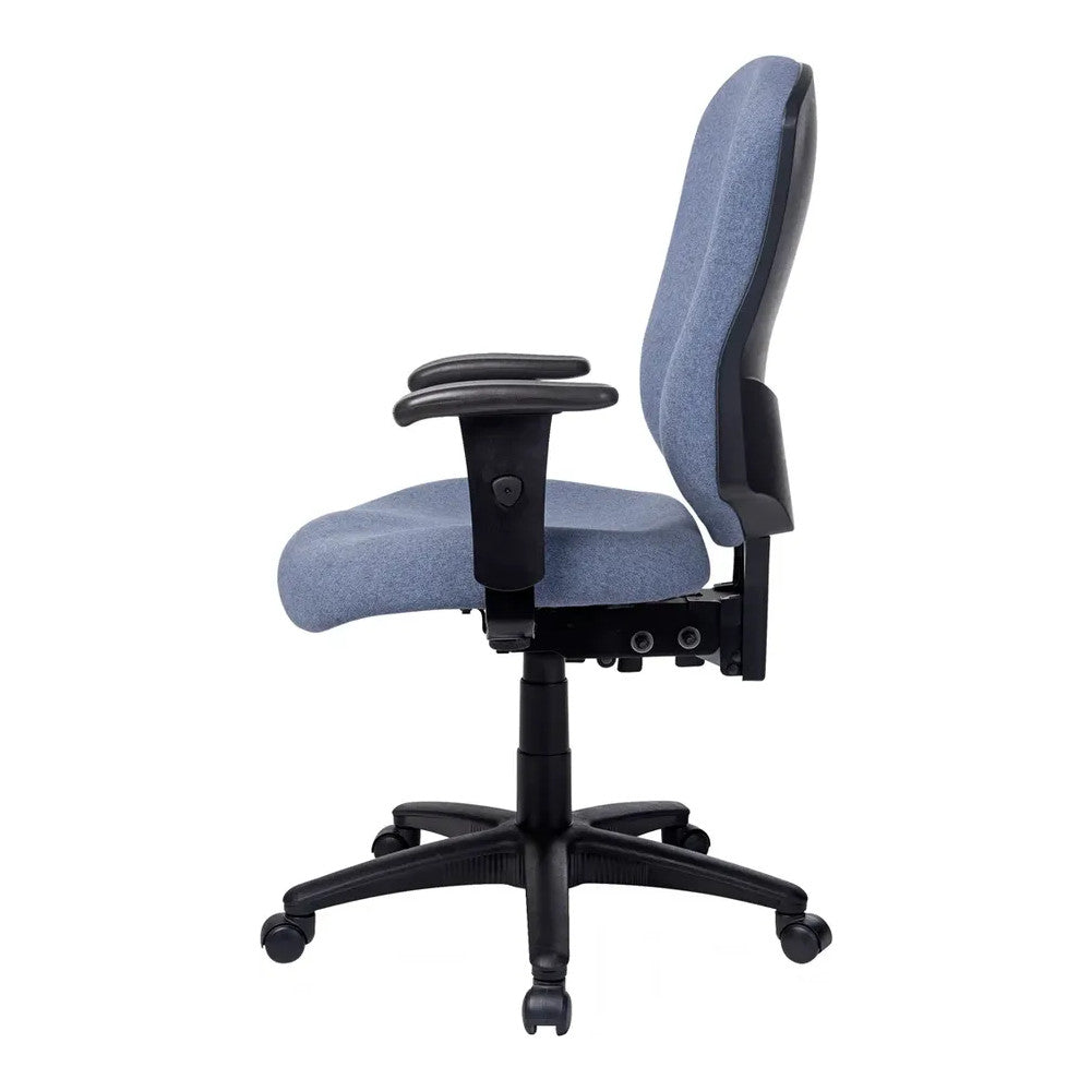 Silla de Oficina Directiva Gerencial Uso Rudo - VERSA ALTUS METRO - Estructura Aluminio - Asiento y Respaldo con Soporte Lumbar Tapizado