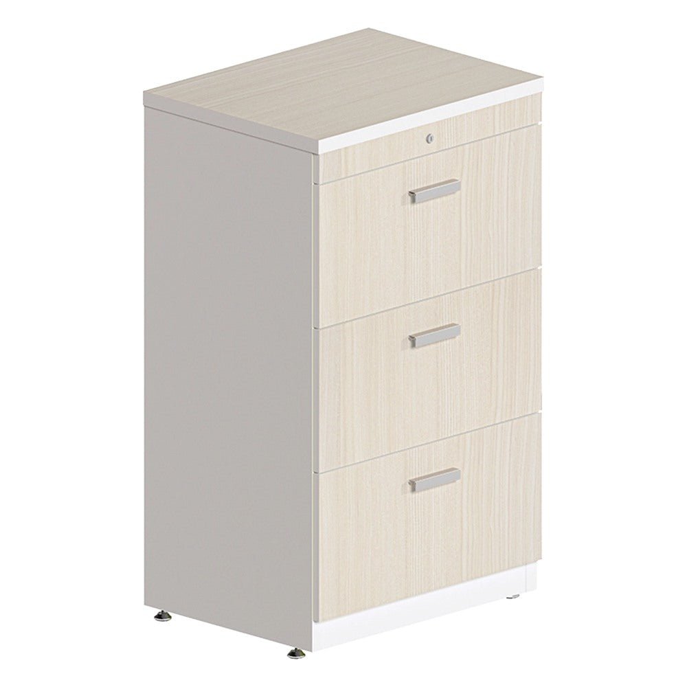 Archivero Horizontal para Oficina - GEBESA KENZA - Frente 60 cm - 3 Gavetas - GBK360 - GEBESA - NOGAL BEAT - Archivero