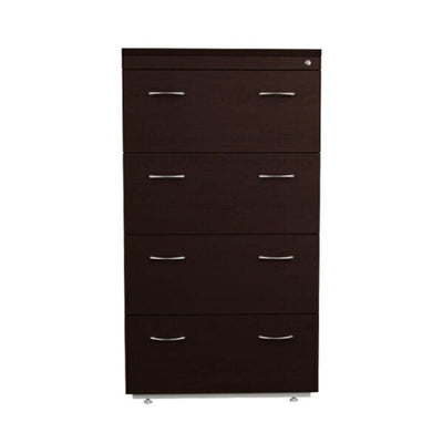 ARCHIVERO OFIK ELITE 212 | Archivero 4 Gavetas Horizontal | Melamina | 2 Caras Gabinete | 2 Caras Puerta Respaldo | Madera | Interior - 212 - OFIK - NOGAL BEAT - archivero